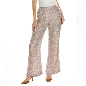 Rebecca Taylor silk Floral Wide-Leg Pants